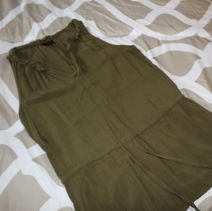 Mossimo olive green sleeveless blouse